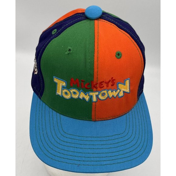 Goofy's Hat Co. Mickey's Toontown Colorblock Baseball Cap Hat Youth Size USA - Picture 2 of 9